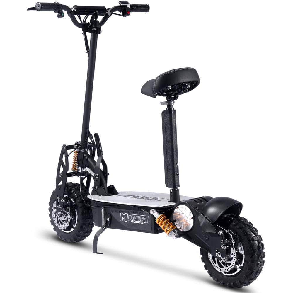 MotoTec 2000w 48v Folding Electric Scooter - 11-inch all terrain tires, quick release seat - 100% Financing Available! - Image 4
