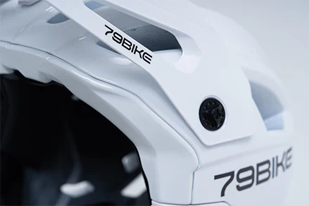 79BIKE Off-Road Full-Face Helmet – Gloss White - Image 5