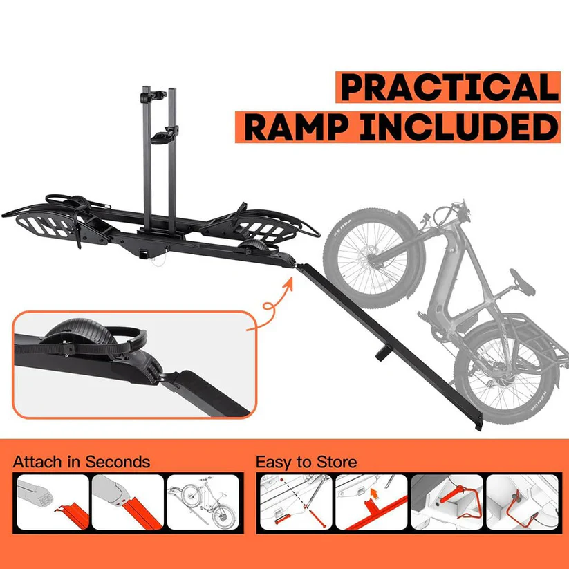 Electric Bike Rack Foldable Platform Mount - holds up to 200 lbs - Image 2