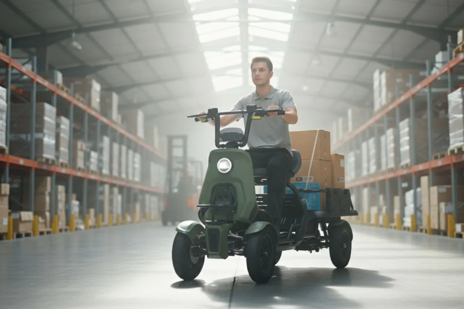 Eunorau S1000 Electric Utility Quad Vehicle 48V/1000W high torque mid-motor, range up to 28 miles, 3 speed modes - 100% Financing Available! - Image 2