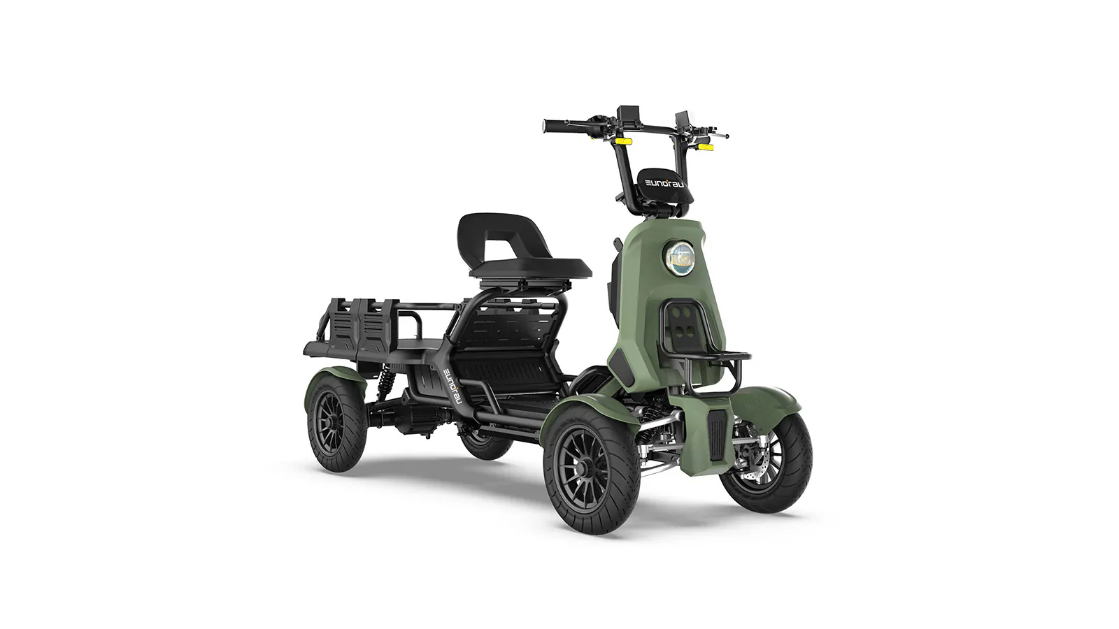 Eunorau S1000 Electric Utility Quad Vehicle 48V/1000W high torque mid-motor, range up to 28 miles, 3 speed modes - 100% Financing Available! - Image 5