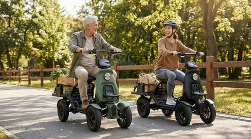 Eunorau S500 Electric Utility Quad Vehicle 48V/500W high torque mid-motor, range up to 31 miles, 3 speed modes - 100% Financing Available! - Image 8