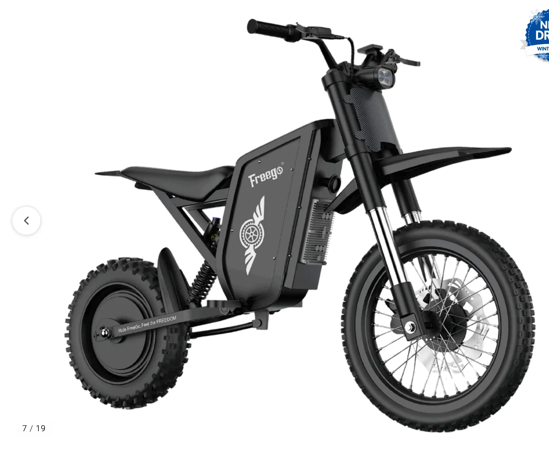 Freego X0 Electric Mini Bike - 60V, 23Ah, 3600W peak, 40 MPH max speed,  full suspension, hydraulic brakes - 100% Financing Available - Image 2