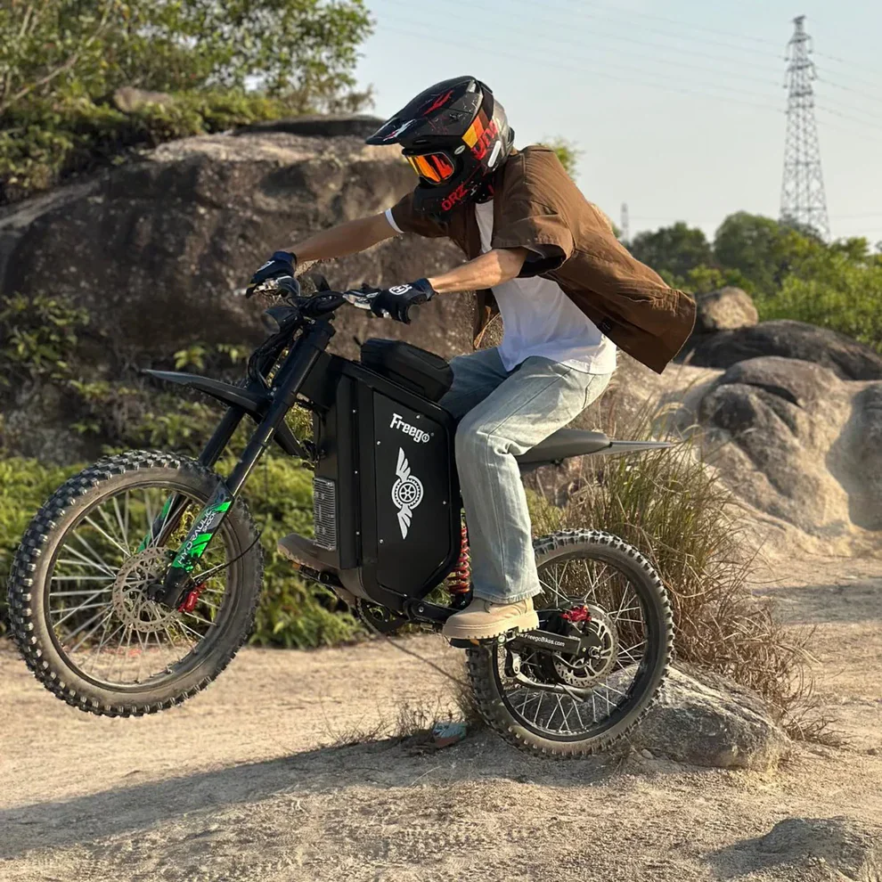 Ships Mid June - Freego X3 PRO All-Terrain Electric Dirt Bike - 72V, 50Ah, 8000W peak, 56 MPH max speed, full suspension, hydraulic brakes - 100% Financing Available - Image 15