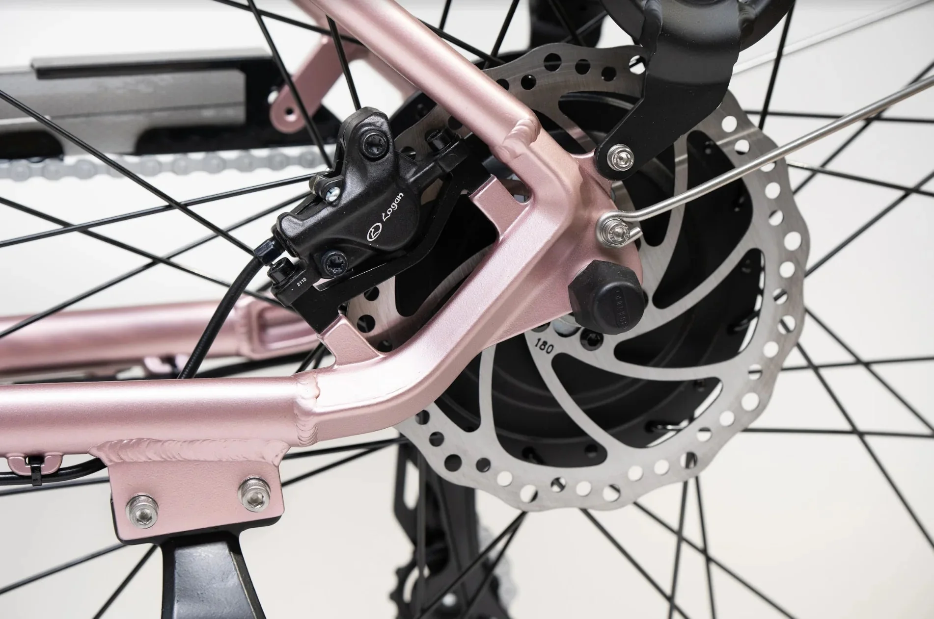 GIO STORM STEP-THRU ELECTRIC BIKE ROSE GOLD WITH INTEGRATED SAMSUNG BATTERY - 48V 13Ah 500W, top speed 20 mph, range 46 miles - 100% FINANCING AVAILABLE! - Image 13