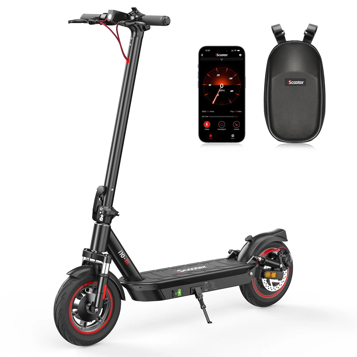 iScooter i10 City Commuter Electric Scooter - 42V, 650W 15Ah,  25 MPH Max Speed, 28-Mile Range, Max Load 264 lbs - 100% Financing Available! - Image 10