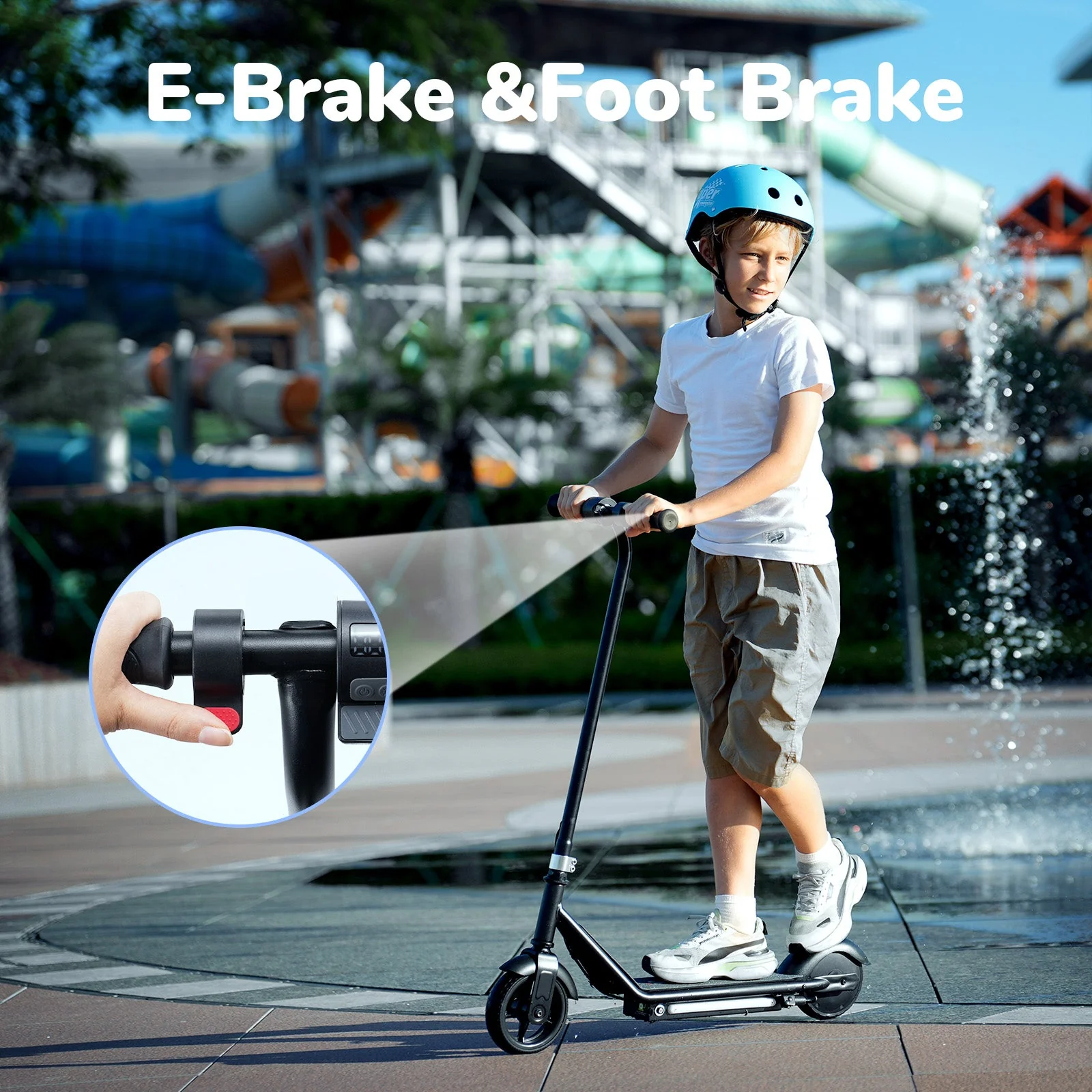 iScooter iK3 150W Electric Kids Scooter with LED Display for ages 6-14 years - max speed 10mph - 100% Financing Available! - Image 6