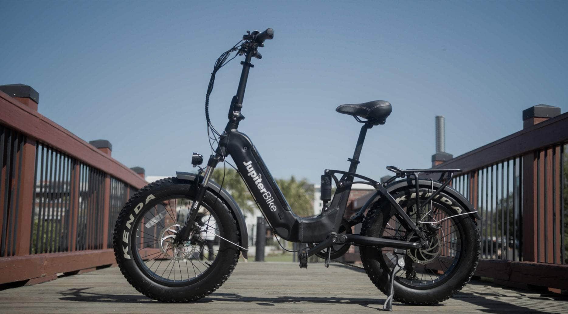 Jupiter Defiant ST Black Fat Tire Folding Electric Bike 750W, 48V, 13.2Ah, hydraulic brakes, full suspension, max speed 28mph - Financing Available - Image 8