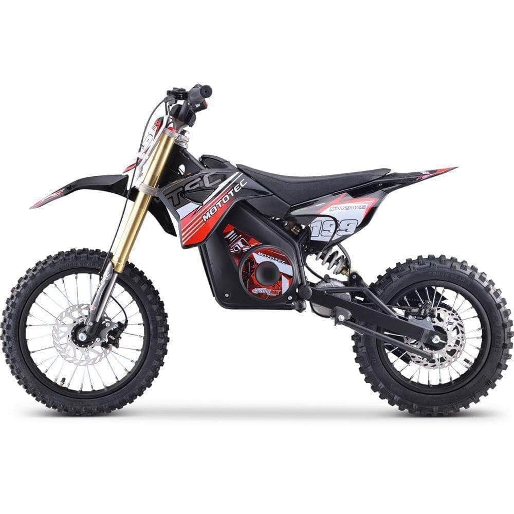 MotoTec 48V Pro Electric Dirt Bike 1800w Lithium, 13Ah, brushless, front and rear suspension - Image 14