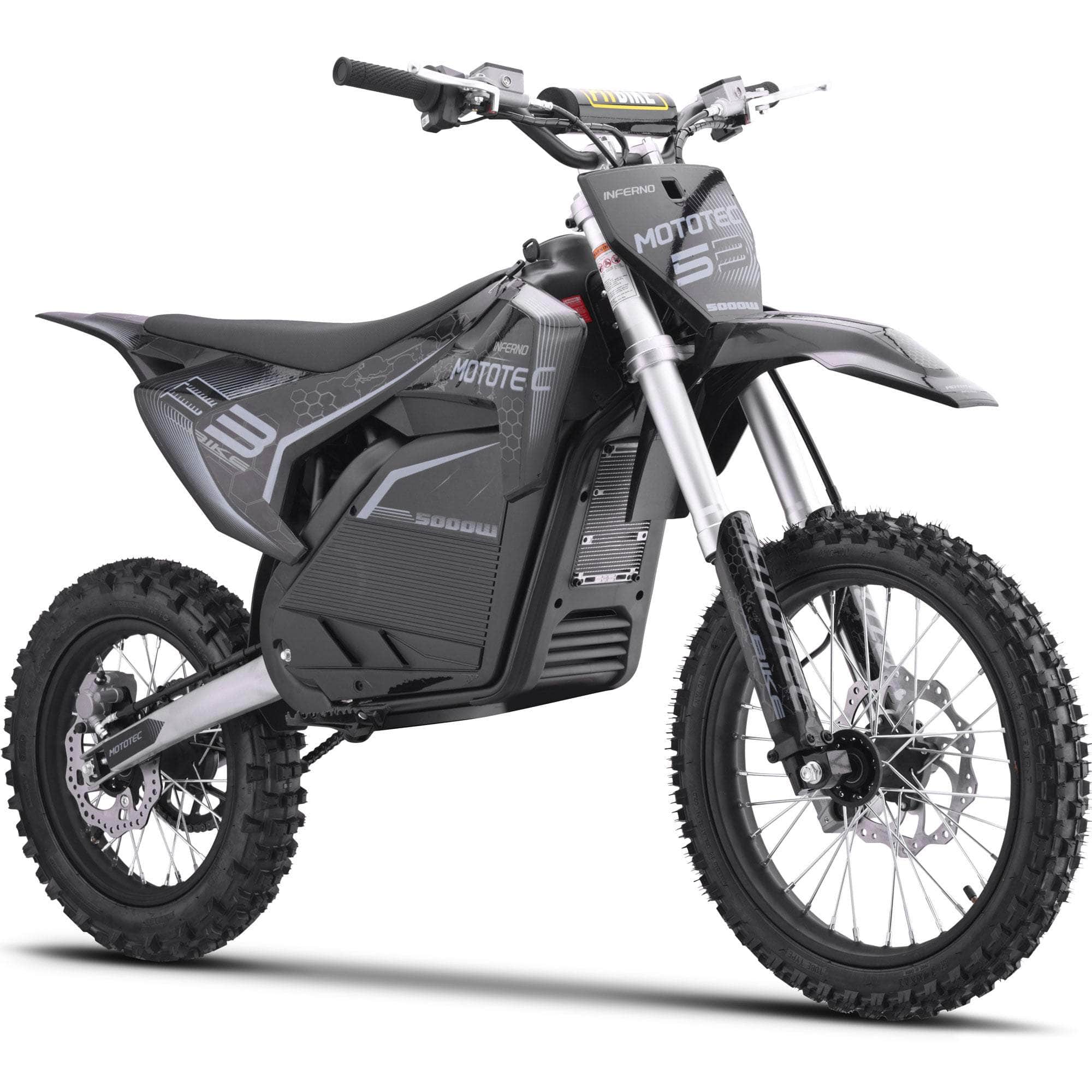 MotoTec 72V Pro Electric Dirt Bike 5000w Lithium, 30Ah, brushless, front and rear suspension and hydraulic brakes, bluetooth - 100% Financing Available! - Image 11