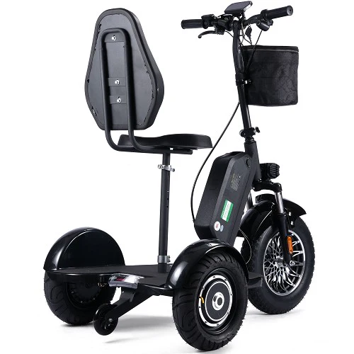 MotoTec Electric Trike 48V 900W Lithium, 3-wheel scooter, dual brushless hub motors, removable seat with backrest, basket - 100% Financing Available! - Image 3