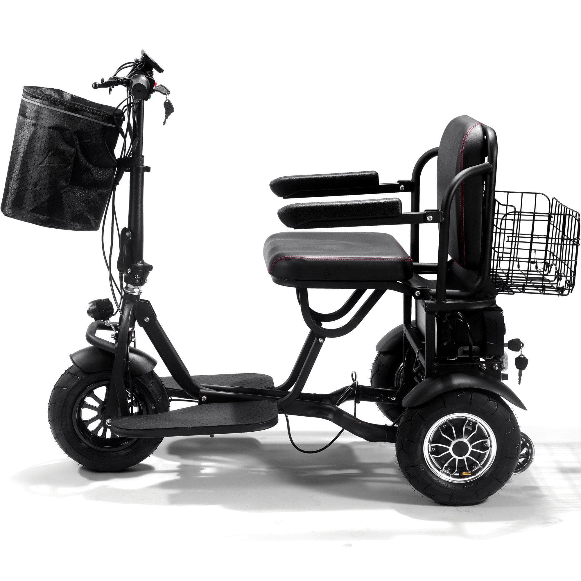 MotoTec Folding Mobility Electric Trike 48v 1000w Dual Hub Motor Lithium, 3-wheel scooter - 100% Financing Available! - Image 4