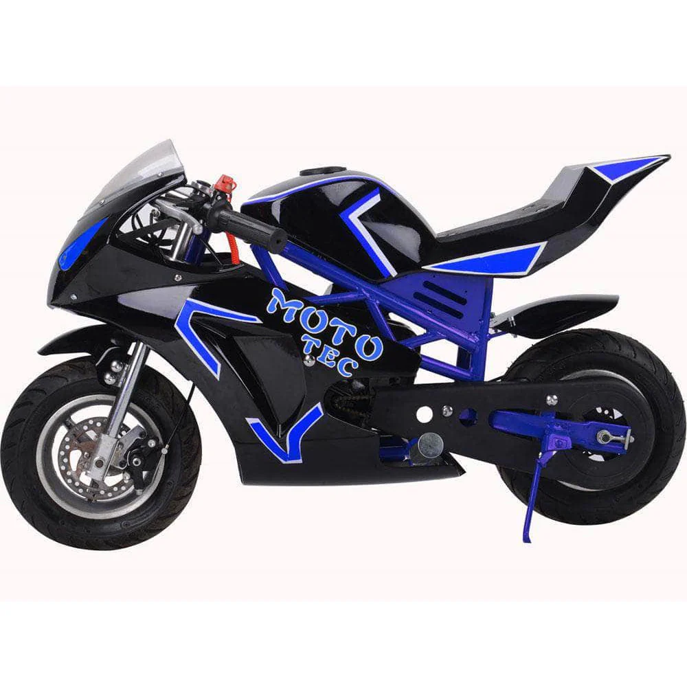 MotoTec Gas GT 49cc 2-Stroke Pocket Bike - 100% Financing Available! - Image 5