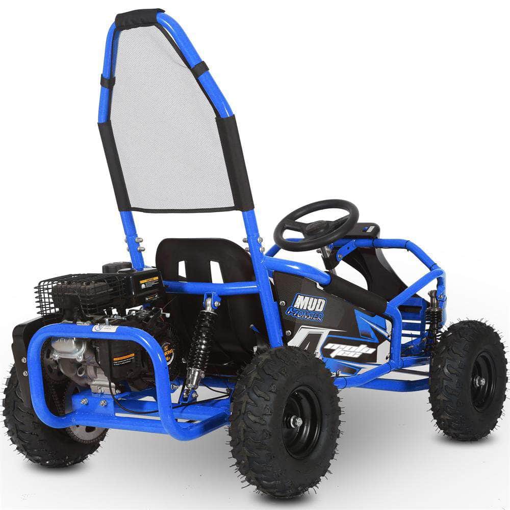 MotoTec Mud Kids Gas Powered 4-stroke 98cc Go Kart - full suspension - 100% Financing Available! - Image 3