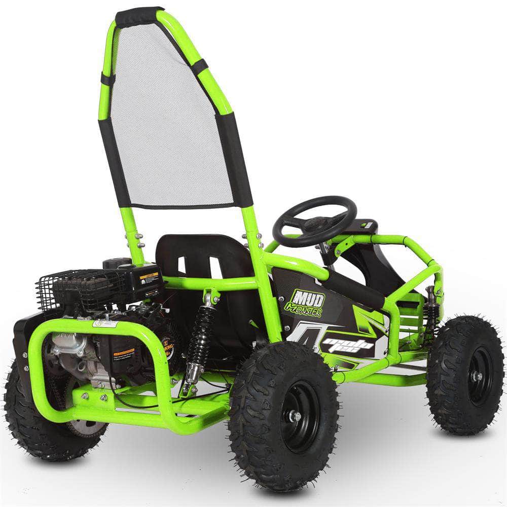 MotoTec Mud Kids Gas Powered 4-stroke 98cc Go Kart - full suspension - 100% Financing Available! - Image 9
