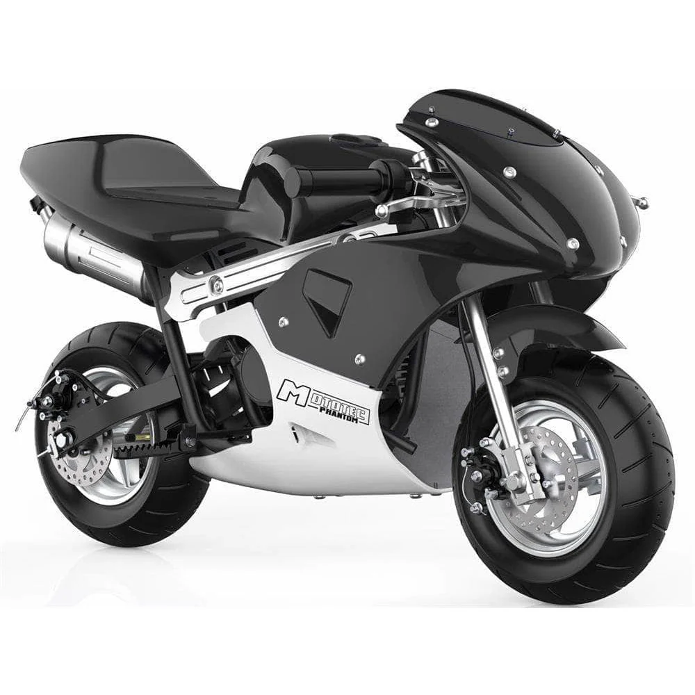 MotoTec Phantom 49cc 2-Stroke Gas Pocket Bike - 100% Financing Available! - Image 4