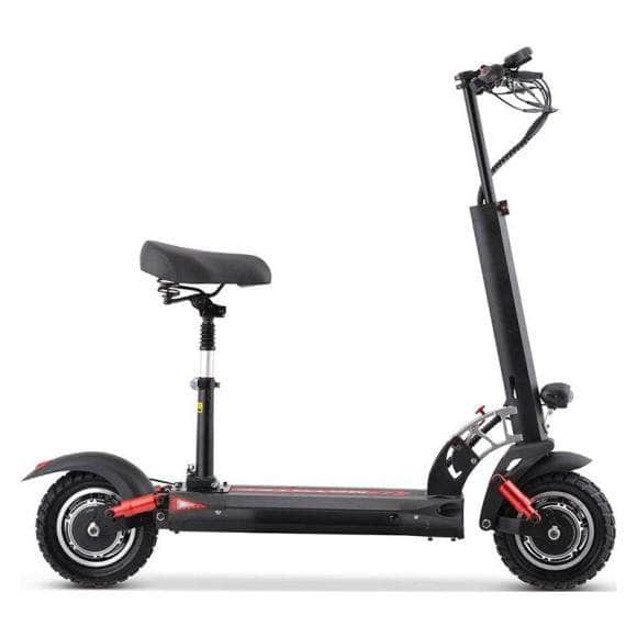 MotoTec Thor 60v 2400w Lithium Electric Scooter Black - dual hub motors, dual suspension, cruise control, 9 adjustable speeds - 100% Financing Available! - Image 3