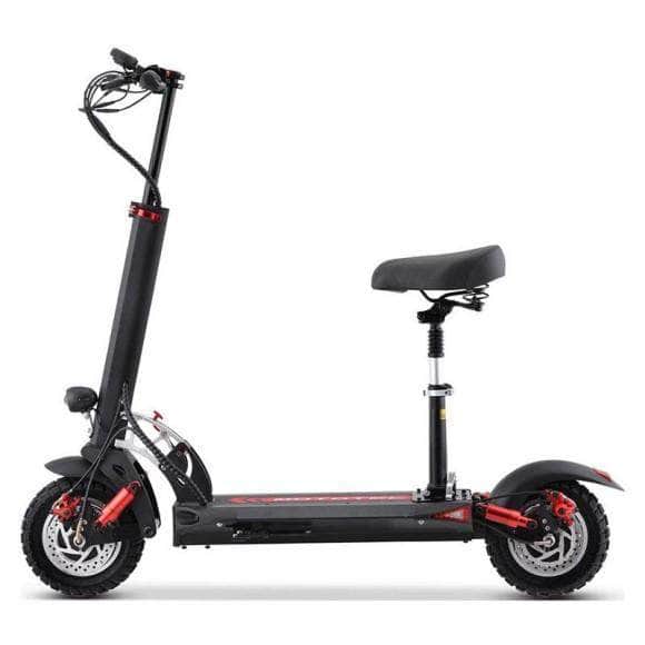 MotoTec Thor 60v 2400w Lithium Electric Scooter Black - dual hub motors, dual suspension, cruise control, 9 adjustable speeds - 100% Financing Available! - Image 5