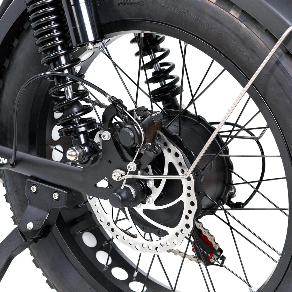 Nakto F2 and F2 Plus Electric Bike - 48V, 750W peak, 16Ah, range 60 miles, max speed 28 mph, max load 400 lbs., banana seat - Image 10