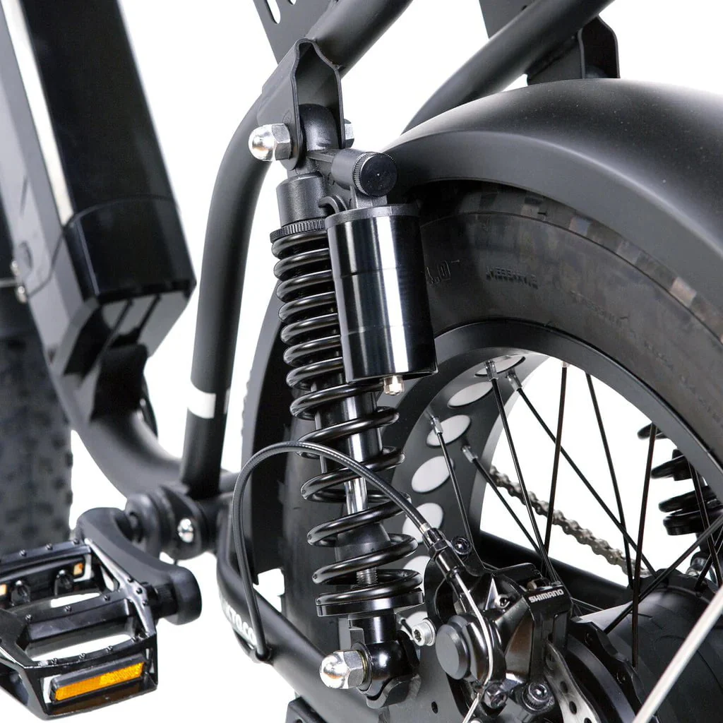 Nakto F2 and F2 Plus Electric Bike - 48V, 750W peak, 16Ah, range 60 miles, max speed 28 mph, max load 400 lbs., banana seat - Image 14