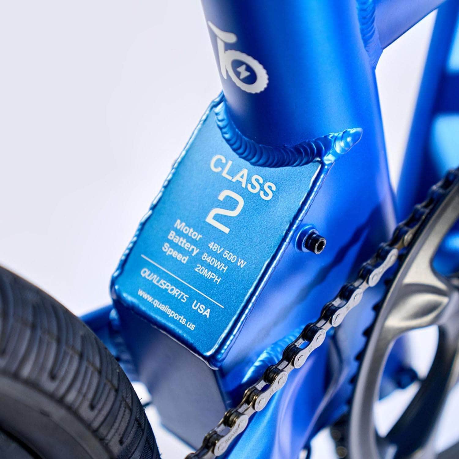 Qualisports Dolphin Folding Electric City Bike  48V  500W  10.5Ah - option for dual battery! 100% Financing Available! - Image 8