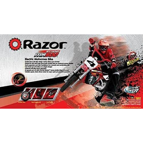 Razor MX500 Dirt Rocket Electric Dirt Bike - 36V 500W variable speed - Image 3