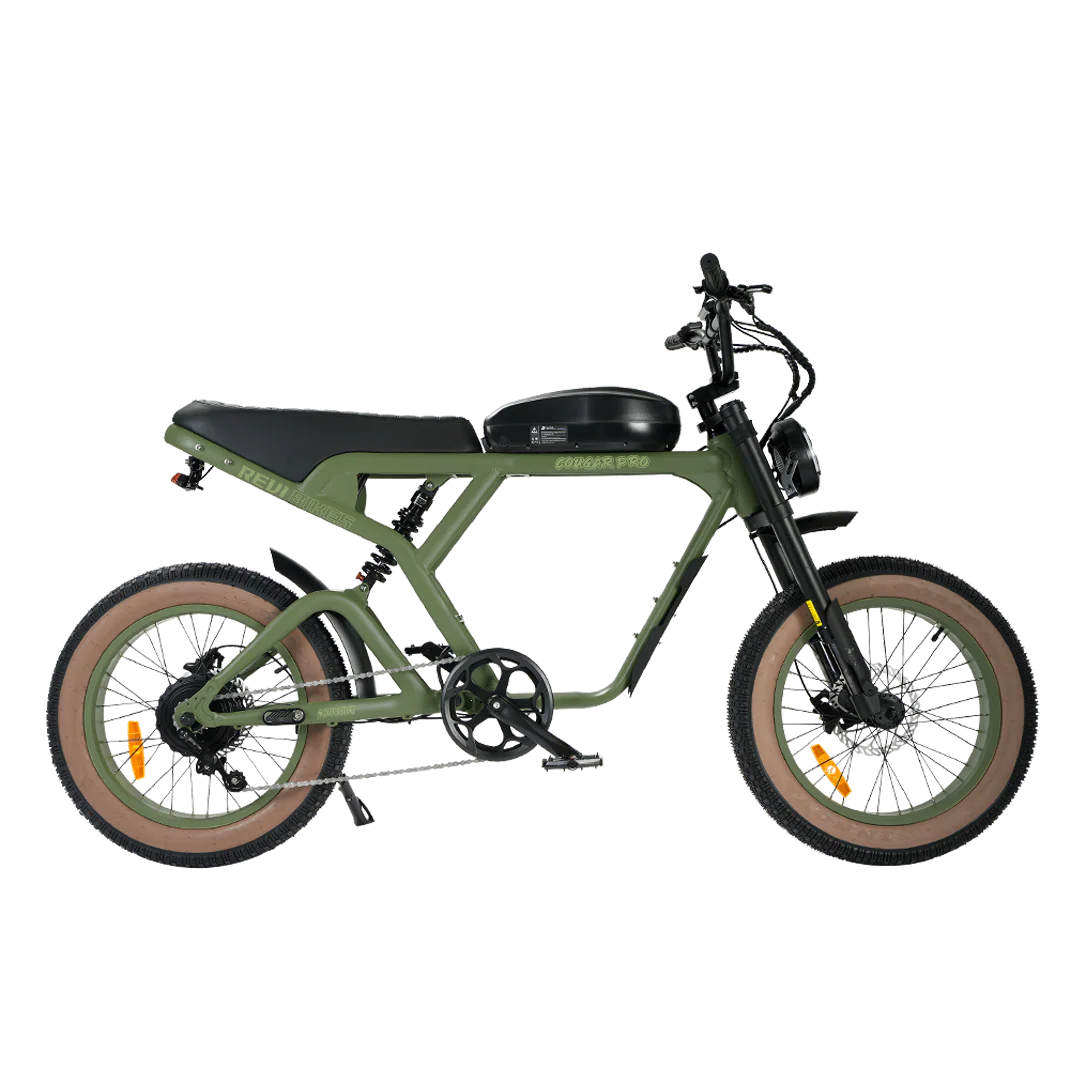 Revi Bikes Cougar Fat Tire Electric Bike 52V 750W - 2-passenger seat - 80 mile Range, full suspension - 100% Financing Available! - Image 15