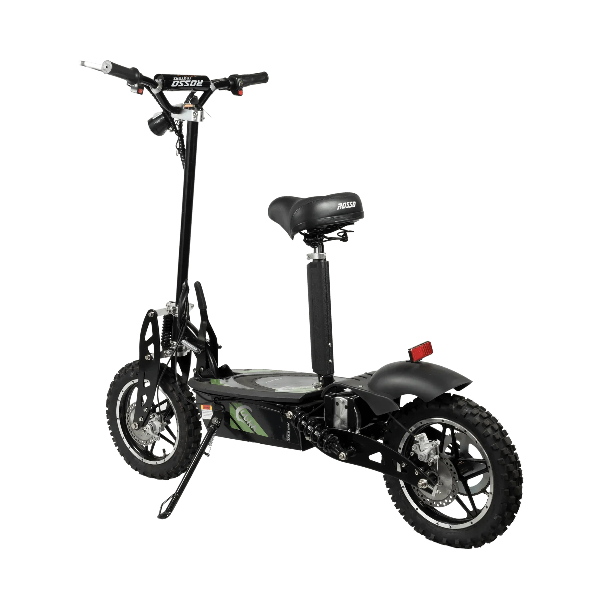 GIO ROSSO COBRA OUTDOOR STAND-UP ELECTRIC SCOOTER WITH SEAT, FOLDABLE - 36V 12Ah 1000W, top speed 18 mph, all-terrain tires- 100% FINANCING AVAILABLE! - Image 4